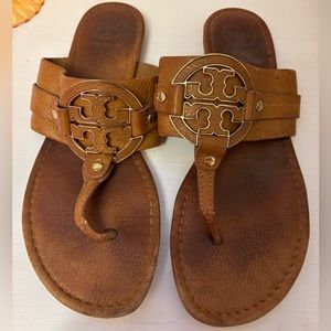 Tory Burch Tumbled Miller Sandals 10.5